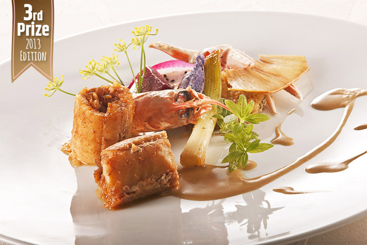 Sole langoustine and cramel 3rd prize 2013